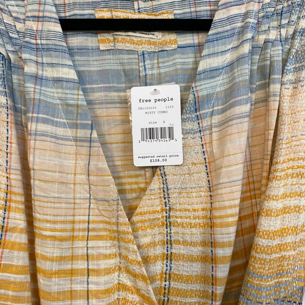 NWT Free People Misty Combo Wrap Top - Picture 7 of 9